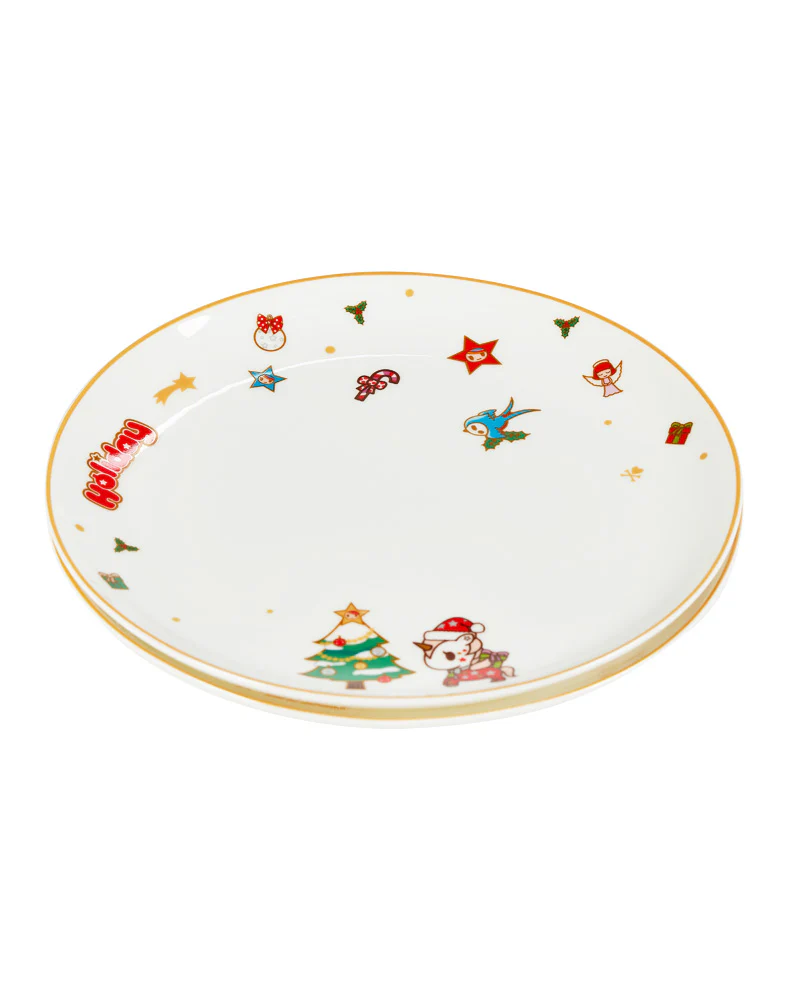 Tis the Season 8" Ceramic Plates - Set of two - Image 2