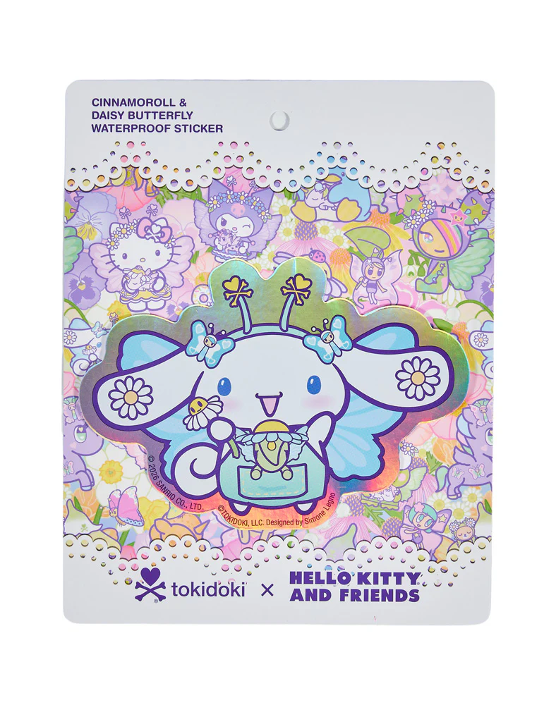tokidoki x Hello Kitty and Friends Butterfly Garden Cinnamoroll & Daisy Butterfly Sticker