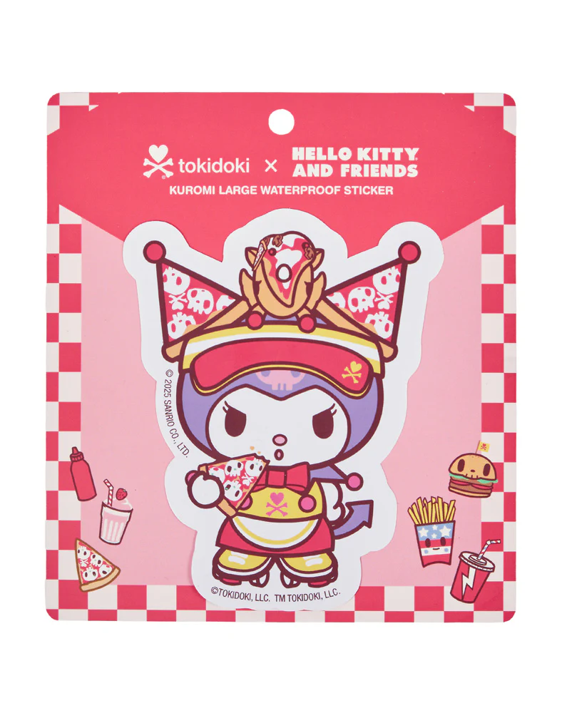 tokidoki x Hello Kitty and Friends Fast Food Collection Kuromi Sticker - Image 2