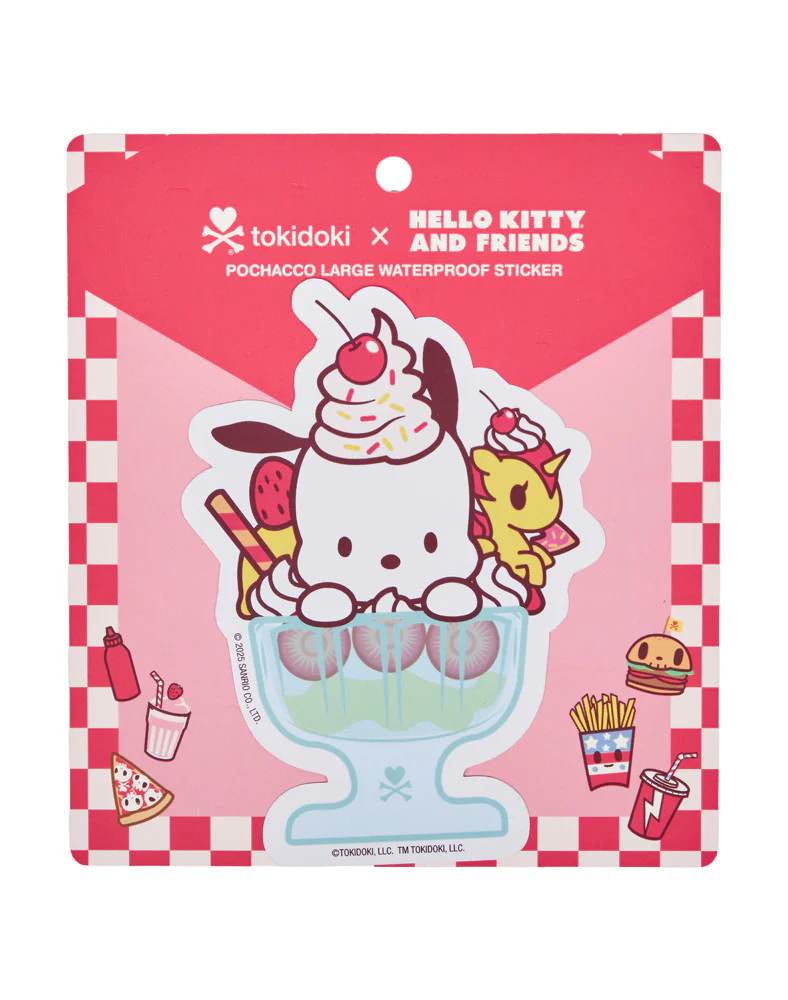 tokidoki x Hello Kitty and Friends Fast Food Collection Pochacco Sticker - Image 2