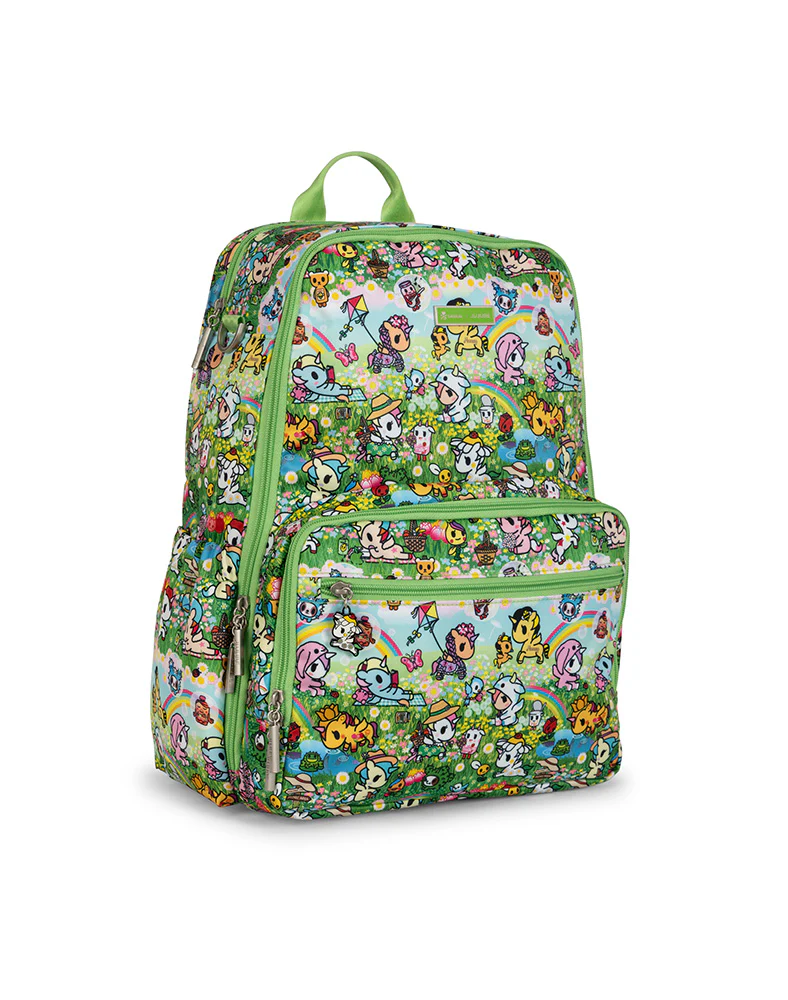 tokidoki x JuJuBe Be Charged + Insulated Bottle Bag + Zealous Backpack Meadow Blooms Bundle - Image 2